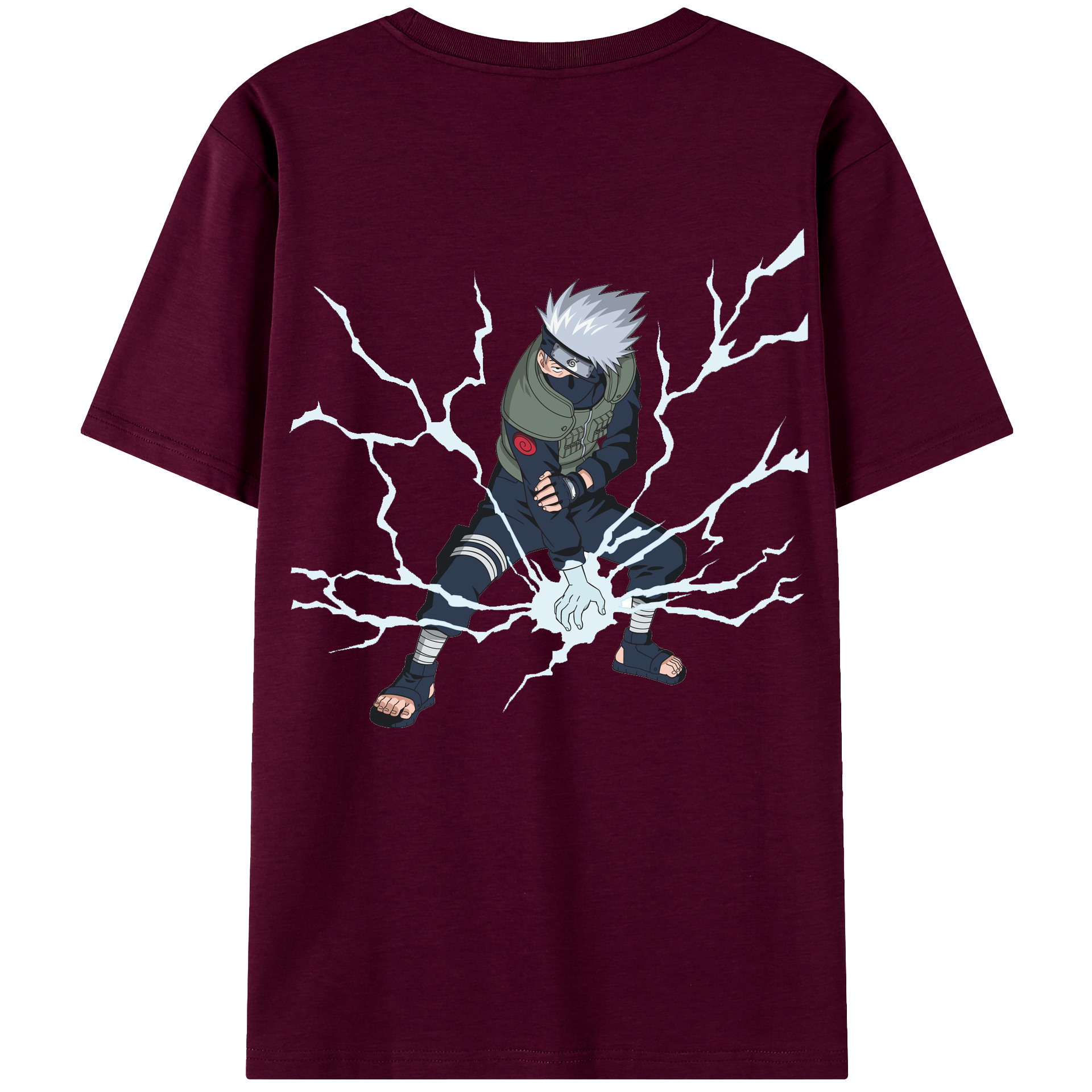 （画像用） NARUTO -ナルト- はたけ カカシ Hatake Kakashi レディース半袖Tシャツ(バックプリント)